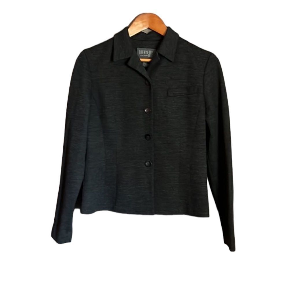 Lafayette 148 grey wool blazer. Size 4‎